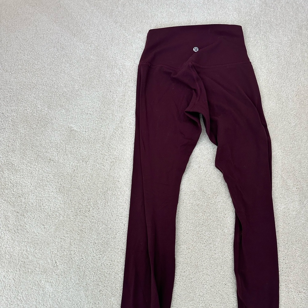 Lululemon maroon leggings